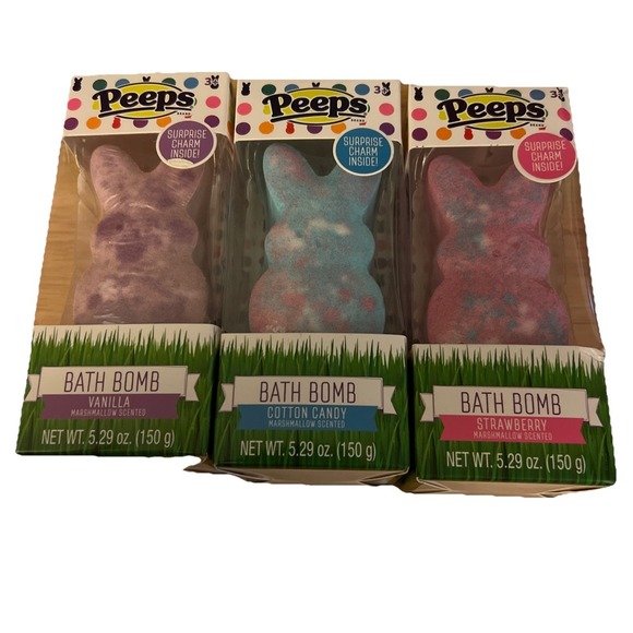 Peeps Easter Bath Bomb with Surprise Charm Inside 5.29 oz Assorted Lot of 3 - Picture 2 of 5